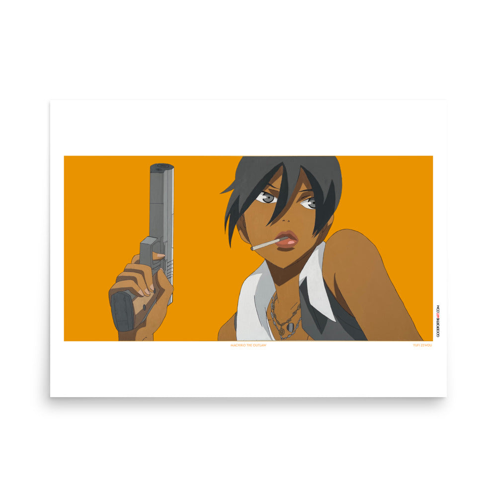 MACHIKO THE OUTLAW 18"x24" Poster Print