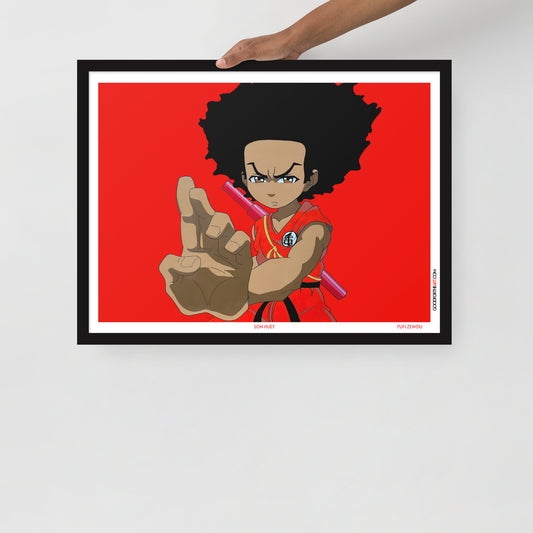 SON HUEY 18"x24" Framed Print