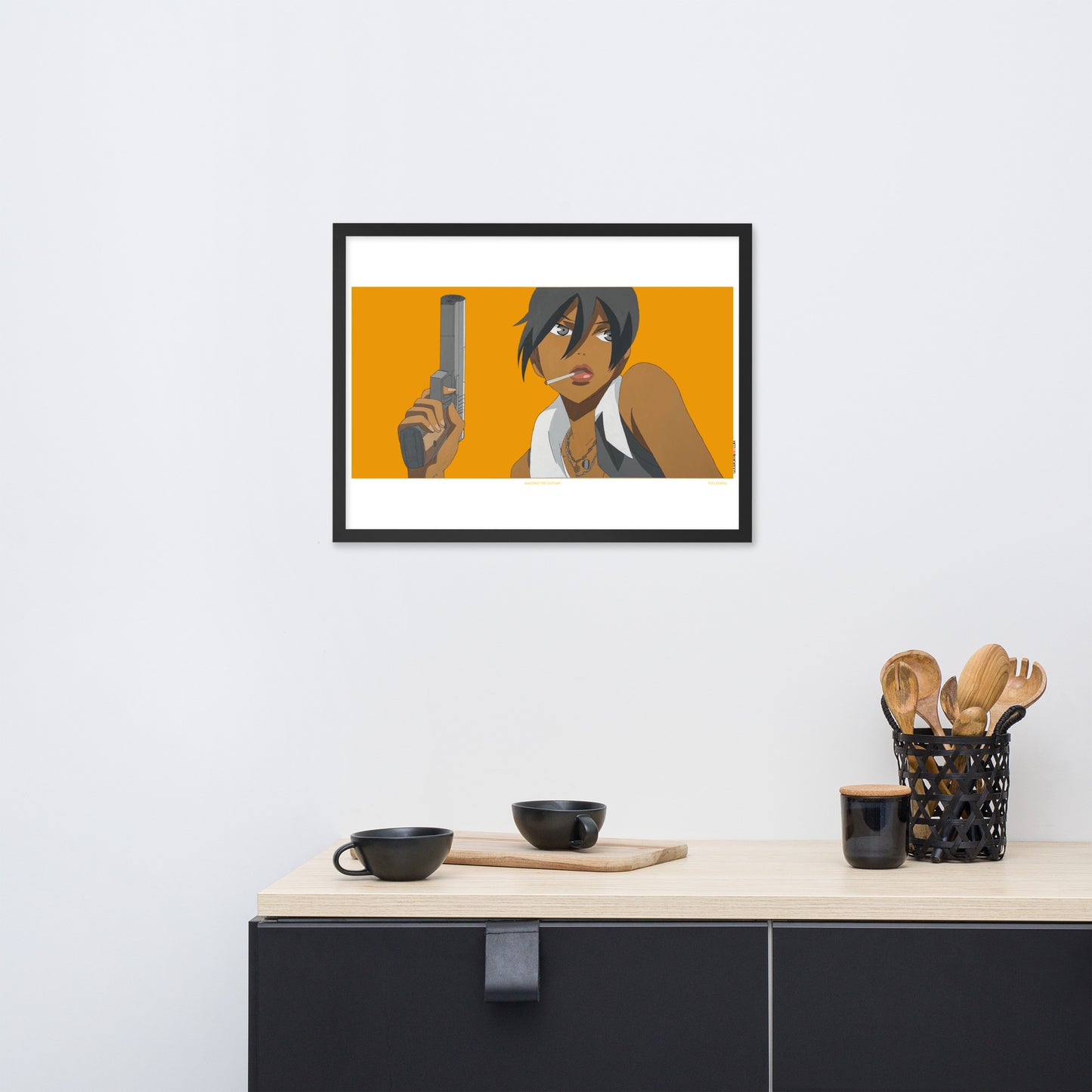 MACHIKO THE OUTLAW 18"x24" Framed Print